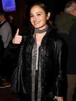 Close-up of Shirt Style Collar and Buttons on Chase Sui Jacket