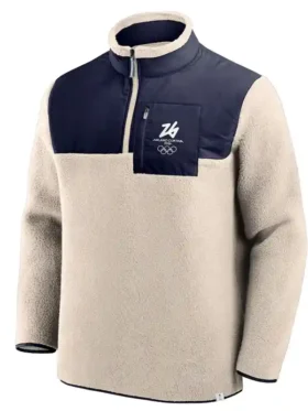 cortina olympics microfleece jacket front view