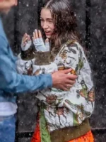 Rib-Knitted Cuffs and Zipper on Horse Jacket