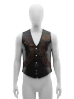 the wrecking crew 2026 jason momoa biker leather vest front side