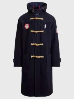 The stylish and warm USA Winter Olympics 2026 Toggle Coat for a sporty winter look.
