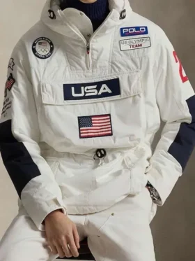 The functional Winter Olympics 2026 Team USA Anorak Jacket for cold weather.