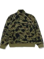 1st Camo Logo Relaxed Fit Green Track Jacket Back View