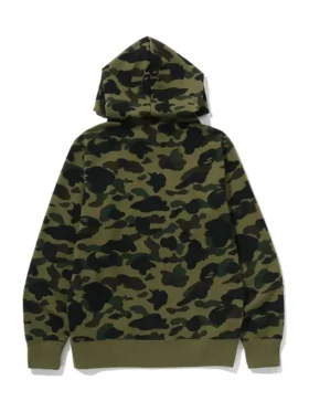 1st Camo Pullover Green Hoodie Mens Back View