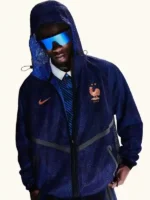 Front view of the World Cup 2026 Teams Mesh Anthem Jacket France