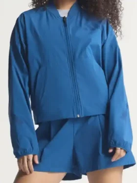 A full lifestyle shot of the Adidas Babymonster Jacket.