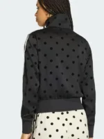 Adidas Polka Dot Track Black Jacket Back View