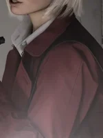 Ashcroft RE9 Requiem Red Trench Coat Close-Up View