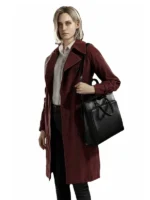 Ashcroft RE9 Requiem Red Trench Coat Front View