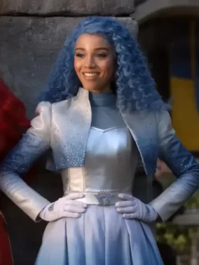 Front view of the Baker Wicked Wonderland Blue Jacket.