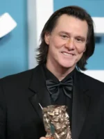 César Award 2026 Jim Carrey Black Suit Closure View