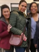 Chicago Med S10 Green Quilted Jacket View Look