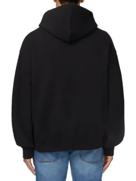 Costco Black Pullover Hoodie Back View