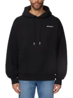 Costco Off-White Hoodie Costco Black Pullover Hoodie Front View