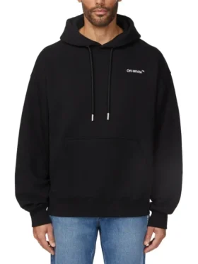 Costco Off-White Hoodie Costco Black Pullover Hoodie Front View