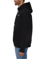 Costco Black Pullover Hoodie Side View