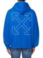 Costco Blue Pullover Hoodie Back View