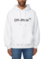 Costco Off White Pullover Hoodie Front View