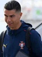 Ronaldo Portugal 2025 Track Jacket Close-Up View