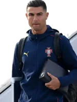 Ronaldo Portugal 2025 Track Jacket Closure View