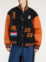 Denham Team NL Varsity Jacket Close-Up