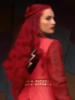 Back view of the stylish Kylie Cantrall Red Jacket.