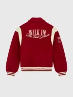 Germain Walk in Paris Varsity Jacket Back View