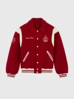 Germain Walk in Paris Varsity Jacket Front View