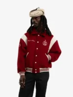 Germain Walk in Paris Varsity Jacket View Of Look