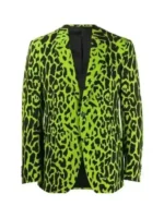 A full styling shot of the Gunther The Beauty Green Blazer.