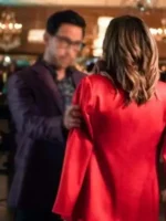 Back view of the sleek Hamilton The Baker and the Beauty Blazer.