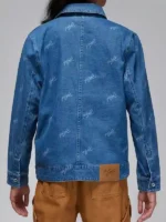 Back view of the iconic Jordan Flight Heritage Denim Jacket.
