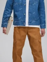 Close-up of the front closure on the Jordan Jean Jacket.