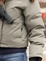 Kim Burgess Chicago Med Puffer Jacket Side View