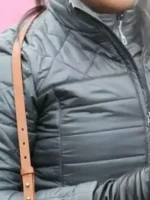 Lockwood Chicago Med Black Puffer Jacket Close-Up