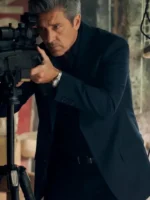 Close-up of the front buttons on the Memory of a Killer Angelo Doyle Blazer.