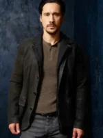 Front view of the Memory of a Killer Dave Leather Jacket in brown.