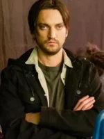 Close-up of the fabric on the Memory of a Killer Joe Black Jacket.