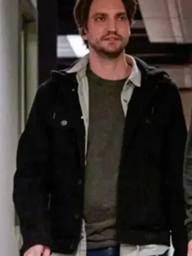 A styling shot of the Memory of a Killer Joe Black Jacket.