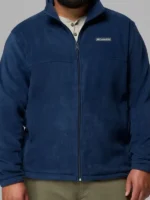 Classic blue Men's Steens Mountain Full Zip Fleece Jacket view.