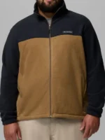 Brown and black Men's Steens Mountain Full Zip Fleece Jacket look.