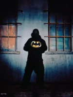 Full look at the OVO x Batman x The Joker Black Hoodie.