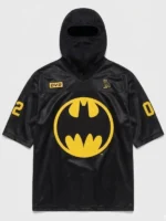 A style view of the OVO x Batman x The Joker Black Hoodie.