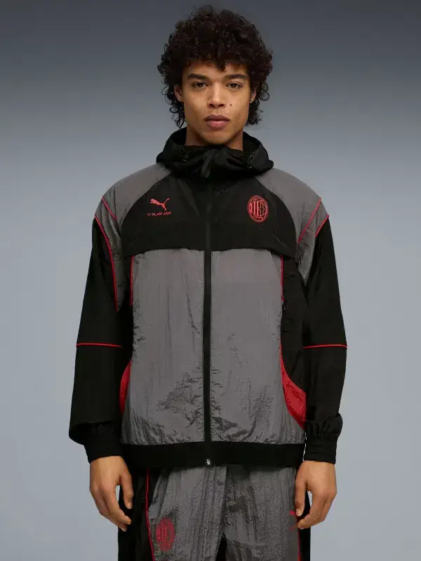 Puma x AC Milan x Slam Jam Track Jacket Front View Puma x AC Milan x Slam Jam Track Jacket Front View