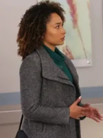 Rachel Nicks Chicago Med S10 Grey Jacket Front View