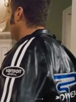 Side profile of the Ricky Bobby Talladega Nights Black Jacket.