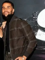 Front view of the classic Scream VI Mason Gooding Bomber Jacket.