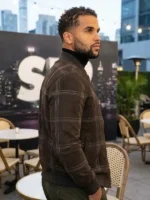 Side profile of the Scream VI Mason Gooding Bomber Jacket.