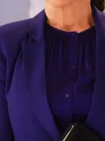 Sharon Goodwin Chicago Med Blue Blazer Close-Up View