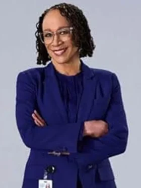 Sharon Goodwin Chicago Med Blue Blazer View Look